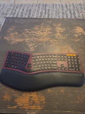 RED ProtoArc EK01 Plus Ergonomic  Keyboard USB Wireless  picture