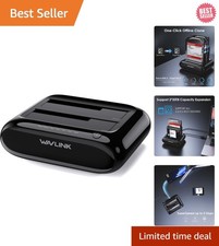 Effortless Data Backup - Dual Bay Hard Drive Docking Station with UASP 6Gbps picture