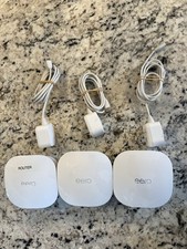 Lot of 3 EERO Dual Band Mesh Wi-Fi Router Signal Extender J010001 Set Of 3 Used picture