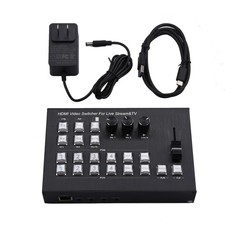 4K Video Switcher 4 HDMI Camera Streaming Live Production Broadcasting Station picture