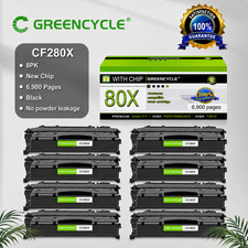 8PK CF280X High Yield Bk Toner For HP LaserJet Pro 400 M401n M401dne MFP M425dw picture