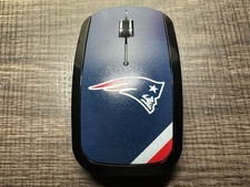 NFL New England Patriots Diagonal Stripe Wireless Mouse NEW *Batteries Included picture