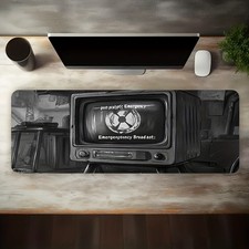 1pc Large Size Esports Gaming Mouse Pad, Retro TV Apocalypse Style Scene Desig picture