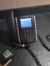 Polycom VVX 411 12-Lines Desktop VoIP Phone (2200-48450-025) NO POWER CORD picture