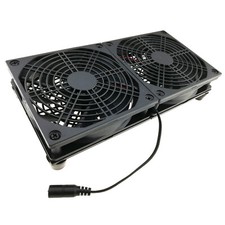 DC 12V External Cooling Stand Dual 120mm Fan 1800RPM for PC Router Modem Desktop picture