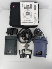Lot Iomega Zip Disk 100 Jaz 1GB External Drive Unit Power Cord Cords Untested picture