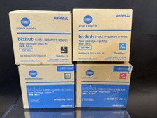 Genuine Konica Minolta Toner Cartridges A95W130, 230, 330, 430, Black,... Sets 4 picture