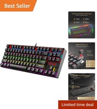 K552 TKL Mechanical Keyboard - Hot-Swappable Red Switches with RGB Backlighting picture