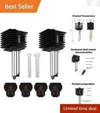 Durable Hot End Upgrade Kit for A1 Mini: 2 Pack 0.4MM Nozzles & Protection Socks picture