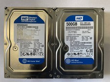 Lot of 2 Western Digital WD Blue WD5000AAKX 500GB SATA III 3.5