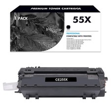 1x Black CE255X 55X Toner Fits for HP LaserJet Pro 500 MFP M521dn M521dw Printer picture