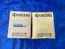 NEW Lot of 2, Genuine Kyocera TK-5282C, TK-5282Y Toner Cartridge picture