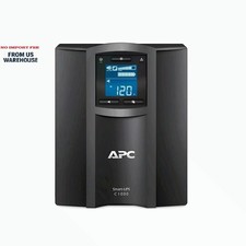 APC Smart UPS C 1000VA 600W LCD Tower SMC1000 120V Output:(8)5-15R - Refurbished picture