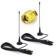 2-Pack UHF 433MHz SMA Male Magnetic Base Antenna for Remote Control Telecontrol picture