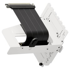 HAVN HS 420 Vertical GPU Mounting Bracket White PCIe 5.0 Riser Cable Kit 4-Slot picture