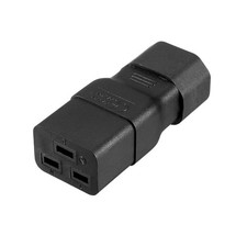 AC125V 15A/AC250V 10A IEC320 Male C14 to Female C19 Power Socket Adapter picture