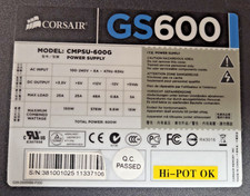 Corsair Gaming Series GS600 600W 80 PLUS Bronze Certified Power Supply picture