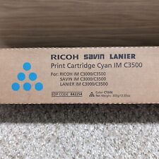NEW Sealed Genuine Ricoh Savin Lanier 842254 Cyan Toner Cartridge C3500/C3500 picture