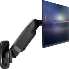 Height Adjustable Pneumatic Arm Single Monitor Wall Mount, Full Motion picture