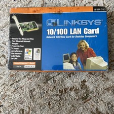 Linksys 10/100 PCI Ethernet Card LNE100TX Windows 98/ME/2K/XP Support NEW Sealed picture
