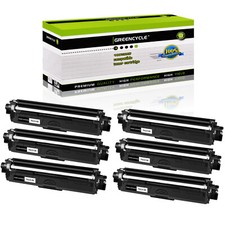 6PK TN221 Black Toner Cartridge Fits for Brother HL-3140CW HL-3150CDN HL-3150CDW picture