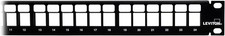 Leviton 132-49255-H24 QuickPort Patch Panel 24-Port 1RU Cable Management Bar picture