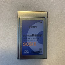 🔥 Vintage Sony Discman PCMCIA SCSI II PC Card Adapter Adaptec picture