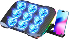 Laptop Cooling Pad, Gaming Laptop Cooler with 9 Quiet Fans, Laptop picture