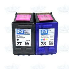 2pk Genuine HP 27/28 Black+Color Ink DeskJet 3320 3651 3740 3520 3845 3745 3847 picture