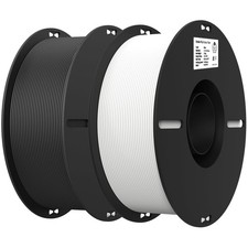 Eco-Friendly 2kg Black & White PLA Filament Set - No-Tangling & Strong Adhesion picture