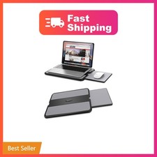 AboveTEK Portable Laptop Lap Desk w/Retractable Left/Right Mouse Pad Tray, No... picture