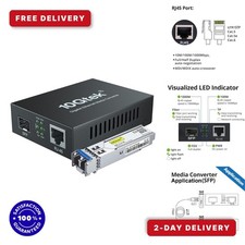 10Gtek Gigabit Ethernet Media Converter RJ45 to Fiber 10/100/1000Base-Tx picture