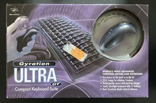 Gyration Ultra GT Cordless 30 Ft Wireless Optical Air Mouse and Keyboard Rare picture