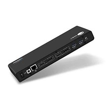 SIIG JU-DK0811 USB-C 4K Dual HDMI Docking Station 2x USB 3.0 2x DP RJ45 picture
