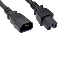Lot 10pc AC Power Cable Extension IEC320 C14/C15 Server Data Rack Network Router picture