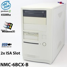 2x ISA NEW MEDIA NMC 6BCX-B PC COMPUTER PENTIUM III 3 WINDOWS 98 SE PARALLEL COM picture