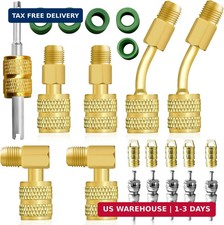 R410A Adapter Kit, Mini Split Adapter 5/16 to 1/4 Coupler R410A Refrigerant Hose picture