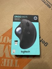 Logitech ERGO M575 Wireless Trackball Mouse Black USB Receiver NEW- open box picture