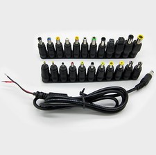 23pcs DC Female Jack to Multi Type Power Plug Connector Adapter 5.5 x 2.1 mm Set picture