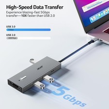 Acer 9-in-1 USB-C Hub Docking Station Dual HDMI USB 3.0 5Gbps PD 100W picture