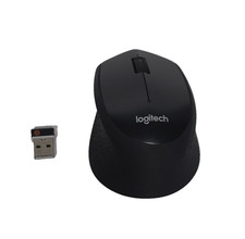 Logitech M330 Silent Plus Wireless Mouse Black 2.4GHz USB 1000 DPI picture