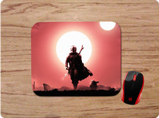 BABY YODA MANDALORIAN WALKING STAR WARS GROGU CUSTOM NON-SLIP MOUSE PAD picture