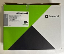 Lexmark 66S0Z00 Return Program Imaging Unit Black Toner Open Box picture