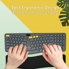 J-Tech Digital ProType S Ergonomic Split Keyboard Wireless Bluetooth LCD Display picture