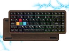 Womier WD75 HE 75% Hall Effec Keyboard Wood, Mechanical Keyboard Wireless picture