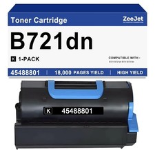 OKI Data Compatible Toner Cartridge for 45488801 B721dn B731dn Black 1 Pack picture