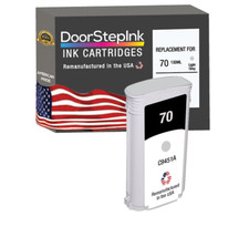 DoorStepInk Compatible Ink Cartridges For HP 70 Light Gray 130mL C9451A-USA picture