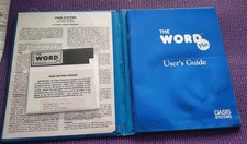 Vintage 1981 THE WORD PLUS Ver 1.2 Oasis Systems 8” Floppy Disk  And  Manual picture