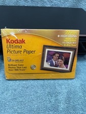 Kodak Ultima Picture Paper 4x6 20 Count BRAND NEW Heavy Weight High Gloss Inkjet picture