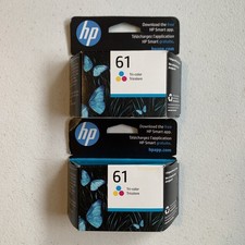 New Sealed Lot Of 2 HP 61 Tri-Color Ink Cartridges Exp 1/2027 picture